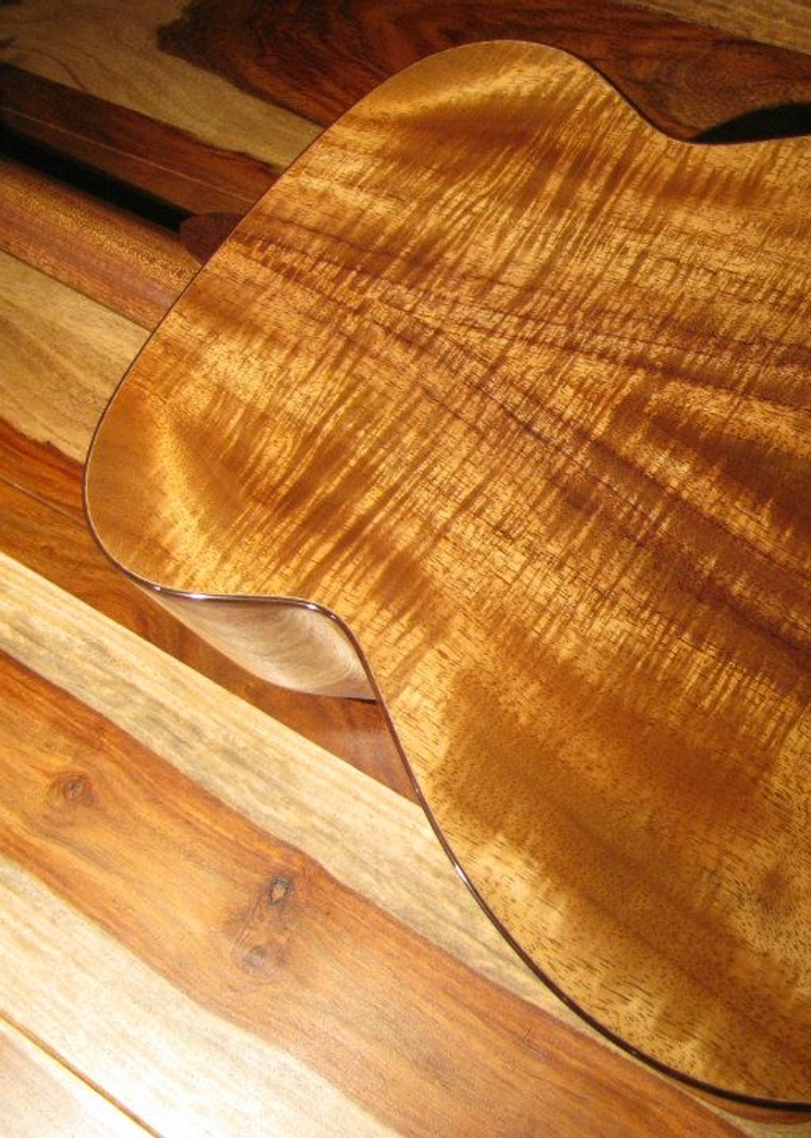 Pre-owned Folk-000 Koa-Adirondack